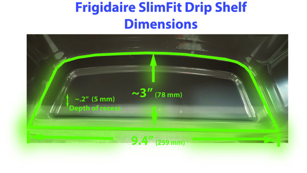 frigidaire drip tray catcher, slimfit version