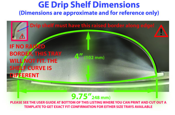 ge drip tray catcher, standard version