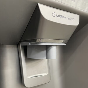 lg ice chute adapter, sqaure version