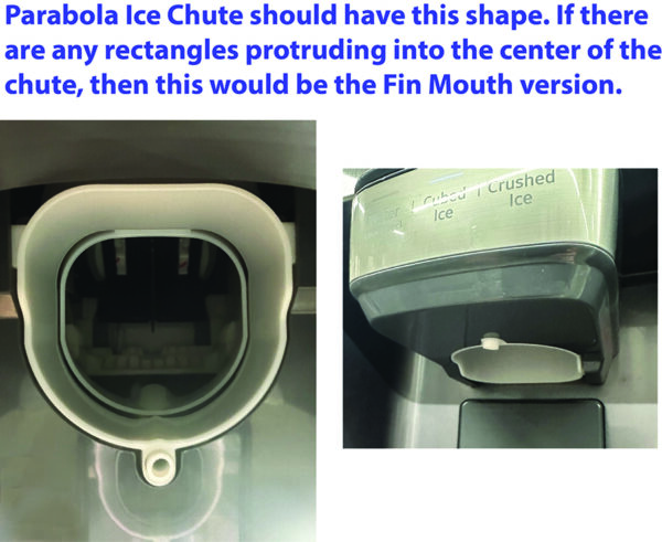 samsung ice chute adapter, parabola version