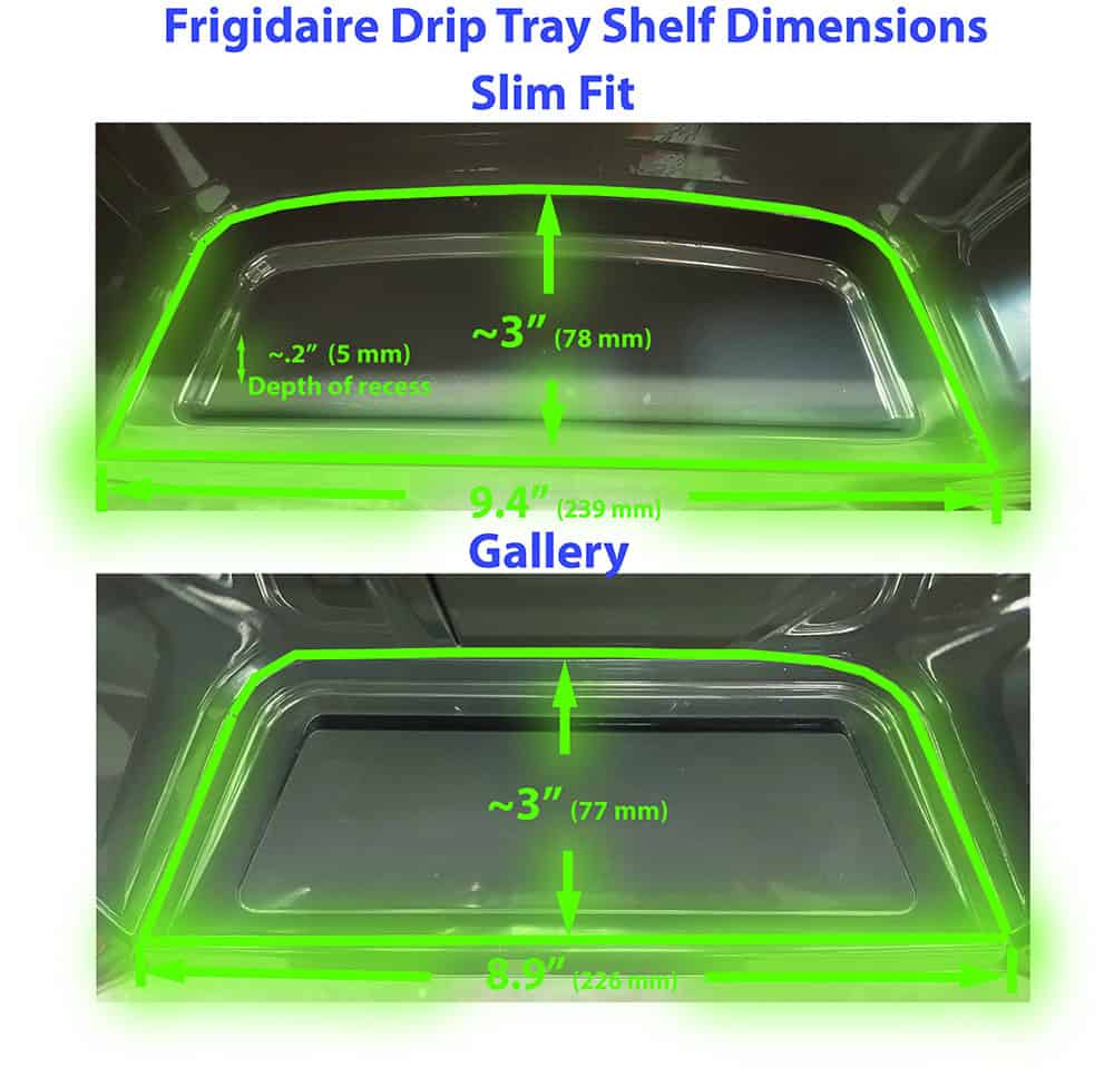 Frigidaire Trays 4 in drip shelf